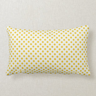Coussin Rectangle Pois jaune d'or