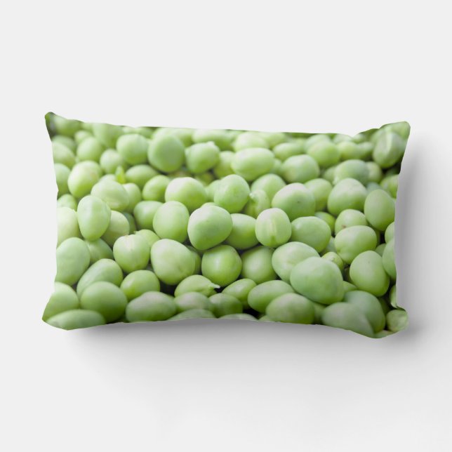 Coussin Rectangle Pois verts (Verso)