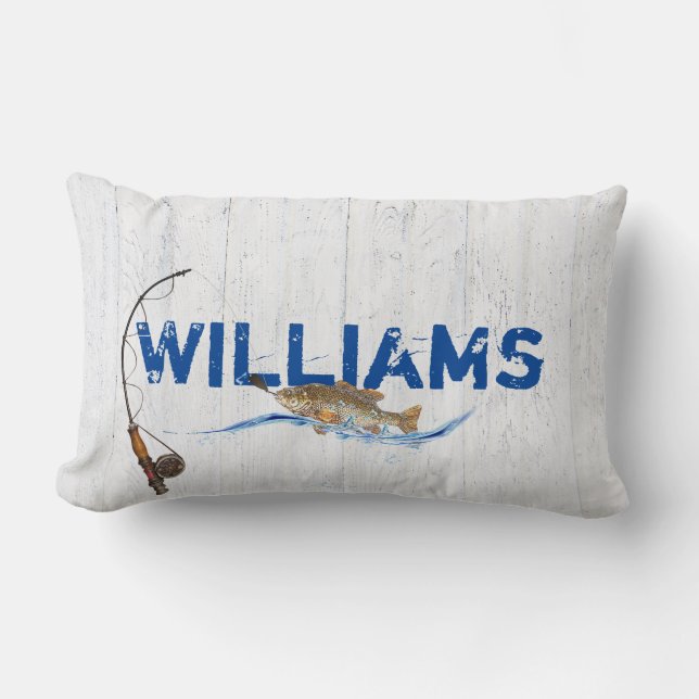 Coussin Rectangle Poisson (Recto)