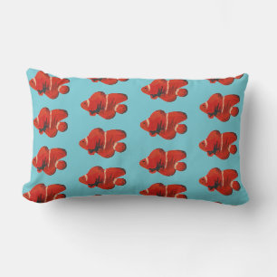 Coussin Rectangle Poisson Motif Clownfish Orange Thlow Pillow