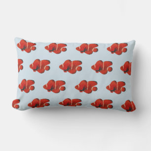Coussin Rectangle Poisson Motif Clownfish Orange Thlow Pillow
