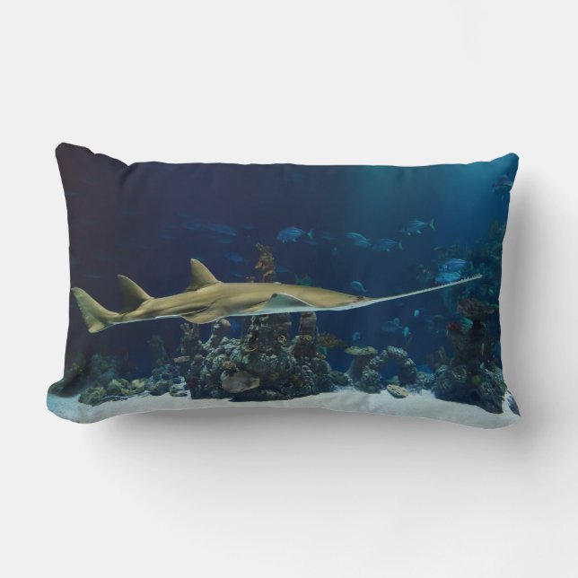Coussin Rectangle Poisson-scie (Recto)