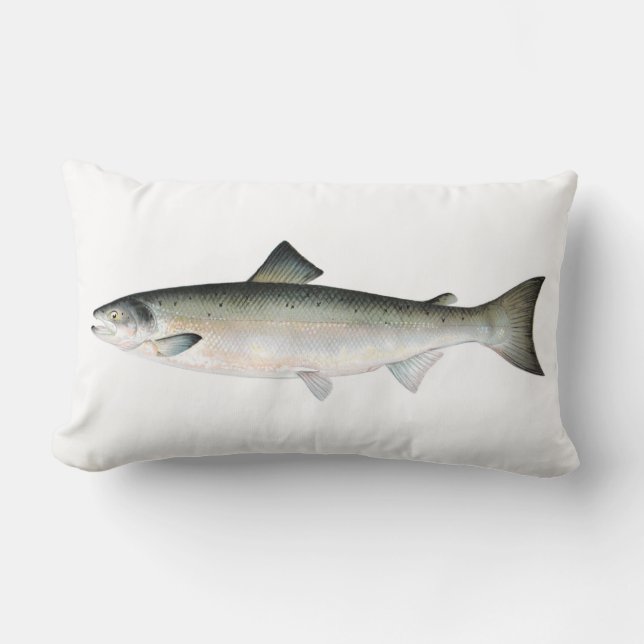 Coussin Rectangle Poissons de saumon atlantique (Recto)