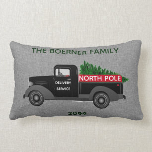 Coussin Rectangle Pôle Nord Livraison Camion Lumbar Carré Lancer