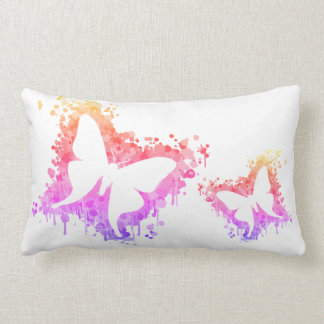 Coussin Rectangle PopArt Dancing Butterfly Splash