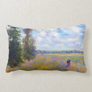 Coussin Rectangle Poppy Field, Argenteuil, 1875 Claude Monet