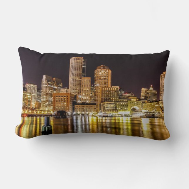 Coussin Rectangle Port de Boston (Recto)
