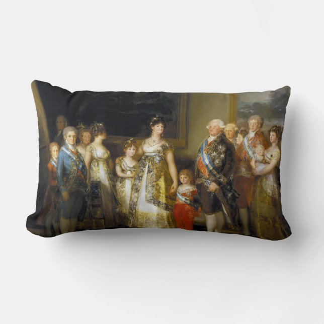 Coussin Rectangle Portrait de famille du Roi Charles IVJose de Goya (Recto)