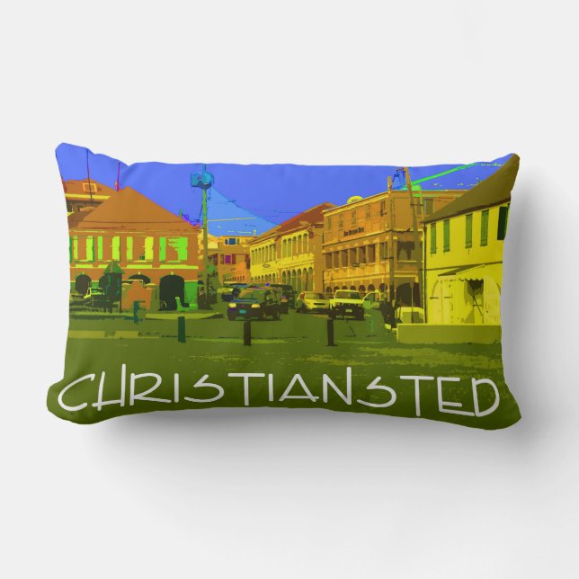 Coussin Rectangle Poulet de Jets Chrétiens (Recto)