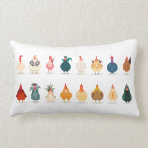 Coussin Rectangle Poulet mou