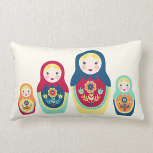 Coussin Rectangle Poupées de Matryoshka