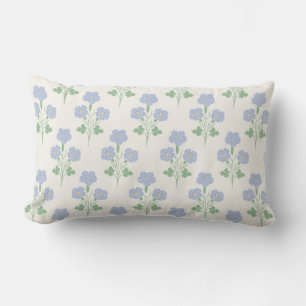 Coussin Rectangle Prairie Pastel Délicate Botanique