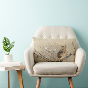 Coussin Rectangle Premières Fleurs de Prunier par Nishimura Goun, Hi