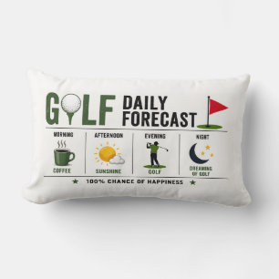 Coussin Rectangle Prévisions de golf quotidiennes