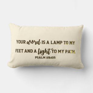 Coussin Rectangle Psaume 119:105