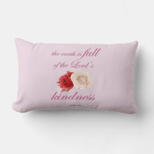 Coussin Rectangle Psaume 33 - "La Terre est pleine de bonté du Seign