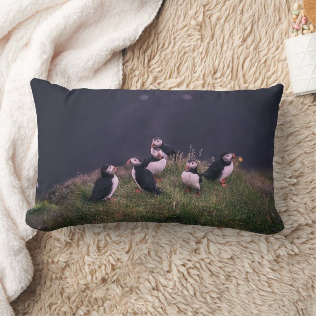 Coussin Rectangle Puffins de l'Atlantique (Couverture)