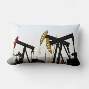 Coussin Rectangle Pumpjacks en Californie du Taft