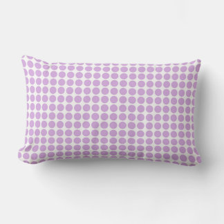 Coussin Rectangle Purple Polka Dots