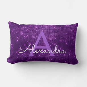 Coussin Rectangle Purple Sparkle