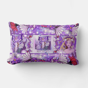 Coussin Rectangle Purple Sun Fairy