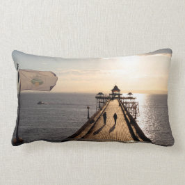 Coussin Rectangle Quai au coucher du soleil - Clevedon Pier, Somerse