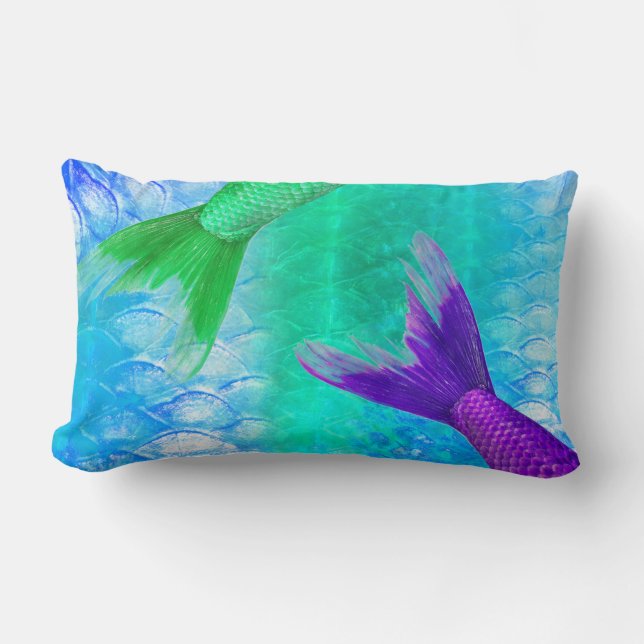 Coussin Rectangle Queues et échelles de sirène (Recto)