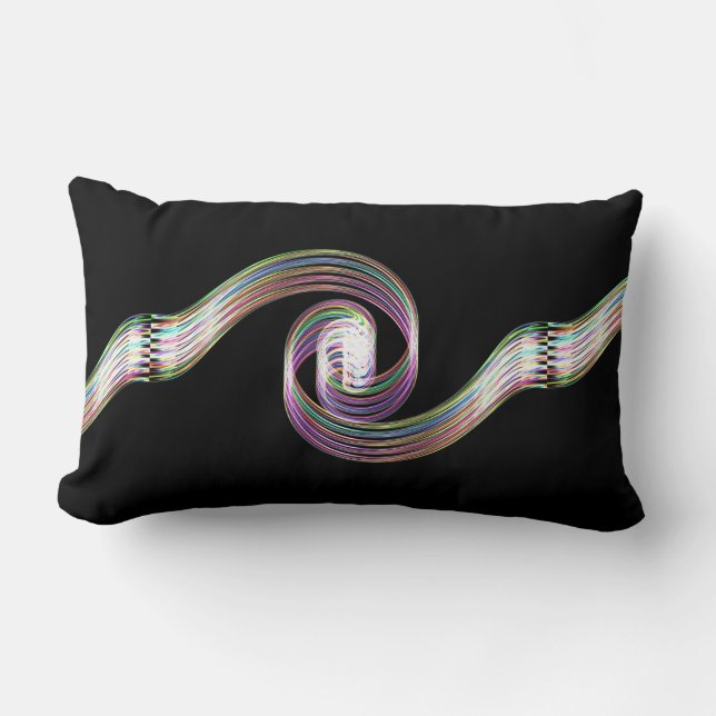 Coussin Rectangle Rainbow Taffy Candy (Recto)