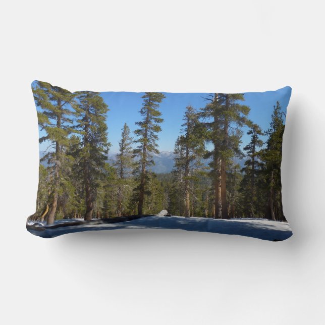 Coussin Rectangle Randonnée en descente de Mitchell Peak à Sequoia (Recto)