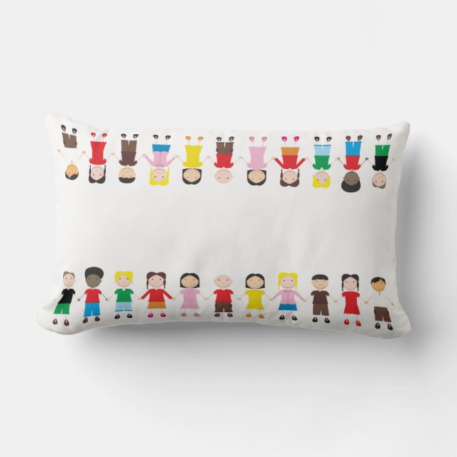 Coussin Rectangle Rangée Enfants (Recto)