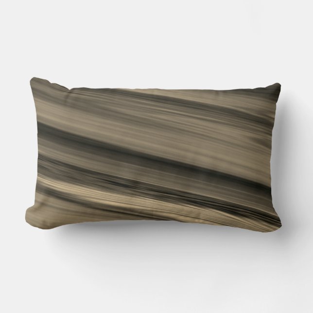 Coussin Rectangle Rayure marron subtile (Recto)
