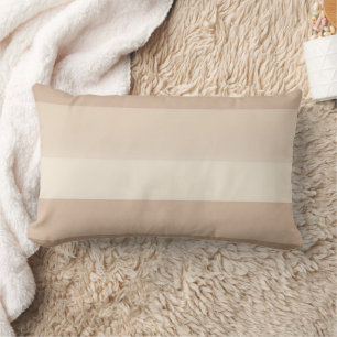 Coussin Rectangle Rayures de crème blanche d'avoine art IA