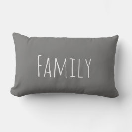 Coussin Rectangle Rectangle de famille d'oreillers à lancer