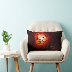 Coussin Rectangle Red Nwarf Star Orbité Par Une Hypothétique Exoplan