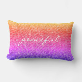 Coussin Rectangle Refus Arc En Ciel Paisible Reversible Thon