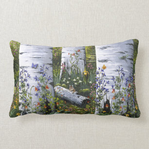 Coussin Rectangle Reposez le "vieux verger d'Aspen "