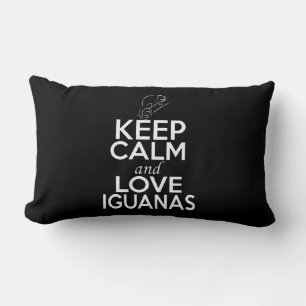 Coussin Rectangle Restez calme et aimez les Iguanas