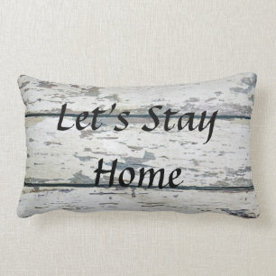 Coussin Rectangle "Restons la maison "