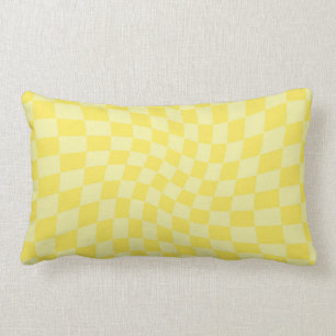 Coussin Rectangle Retro citron jaune pastel Warboard