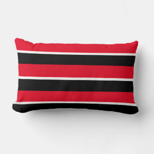 Coussin Rectangle Retro Classic Rouge Noir Blancs