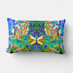 Coussin Rectangle Retro kiwi Lily Mandala