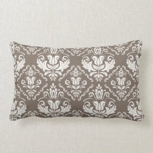 Coussin Rectangle Rétro motif en ivoire élégant de brun de brocar