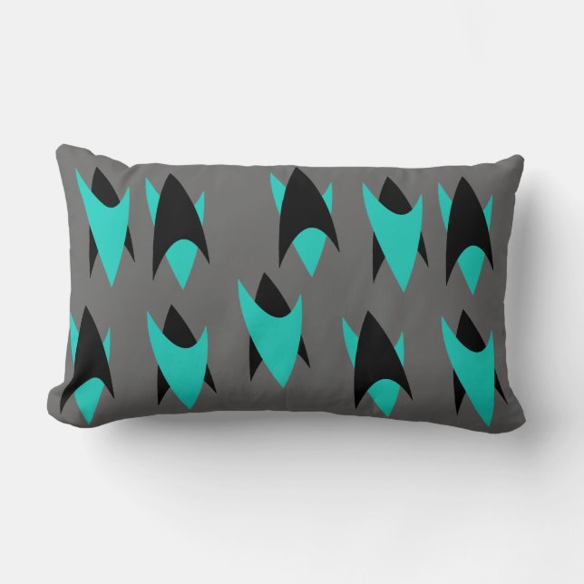 Coussin Rectangle Rétros chevrons (Recto)