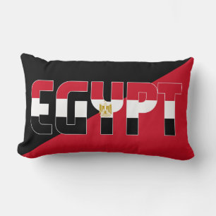 Coussin Rectangle Rêver en couleur avec le drapeau patriotique égypt