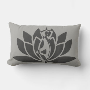 Coussin Rectangle Réversible holistique gris gris