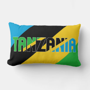 Coussin Rectangle Rêvez en couleur avec le drapeau patriotique tanza