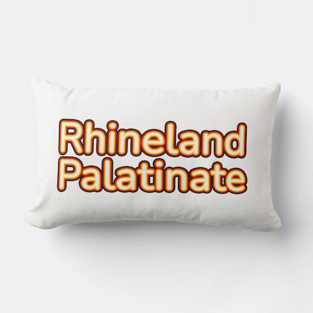 Coussin Rectangle Rhénanie Palatinat Deutschland Allemagne (Recto)