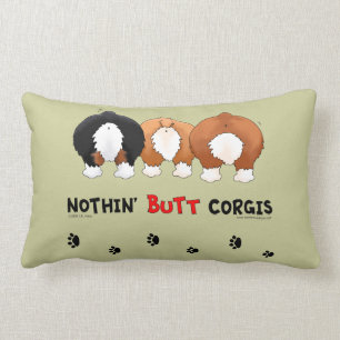 Coussin Rectangle Rien n'aboutent des Corgis