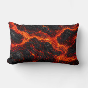 Coussin Rectangle Rivières de Feu Volcanique Décoratif