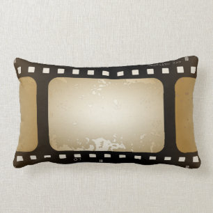 Coussin Rectangle Rôle vintage de film de bande de film de